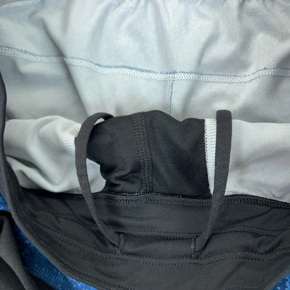 Lululemon Shorts Mens Small Blue Camo Lined Running 10